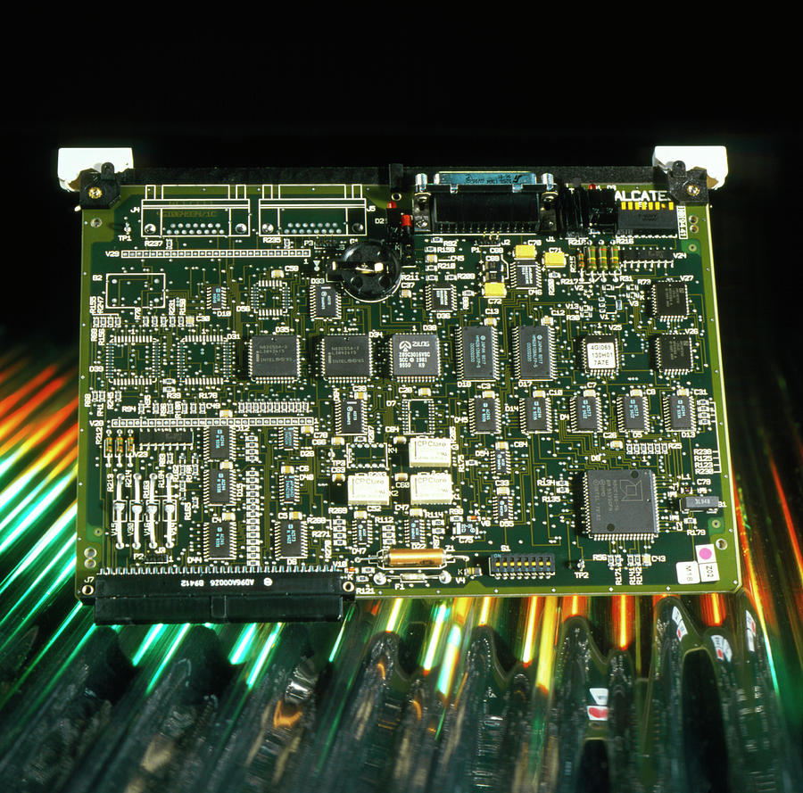 Device Photograph - Circuit Board by Cc Studio/science Photo Library