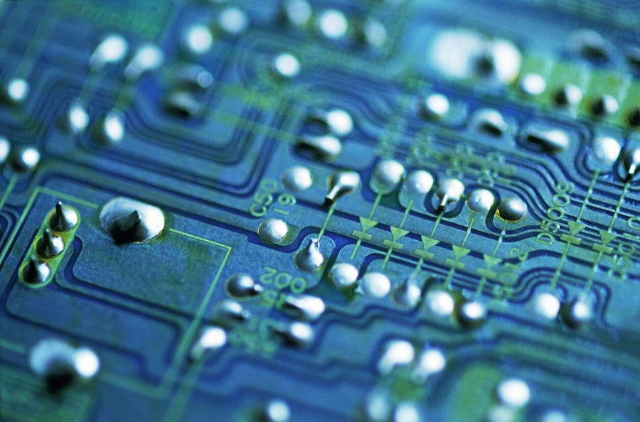 Circuit Board Photograph by Gustoimages/science Photo Library