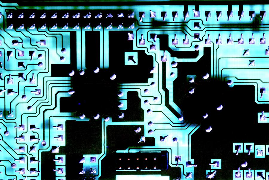 Device Photograph - Circuit Board by Pascal Broze/reporters/science Photo Library