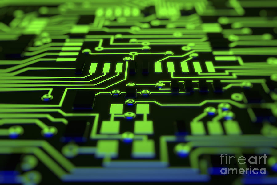 Circuit Board Photograph by Science Picture Co