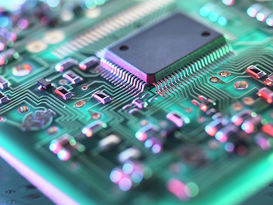 Circuit Board Photograph by Tek Image/science Photo Library
