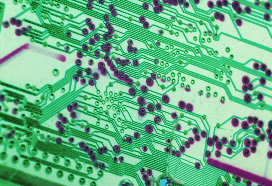 Circuit Board Photograph by Tony Craddock/science Photo Library