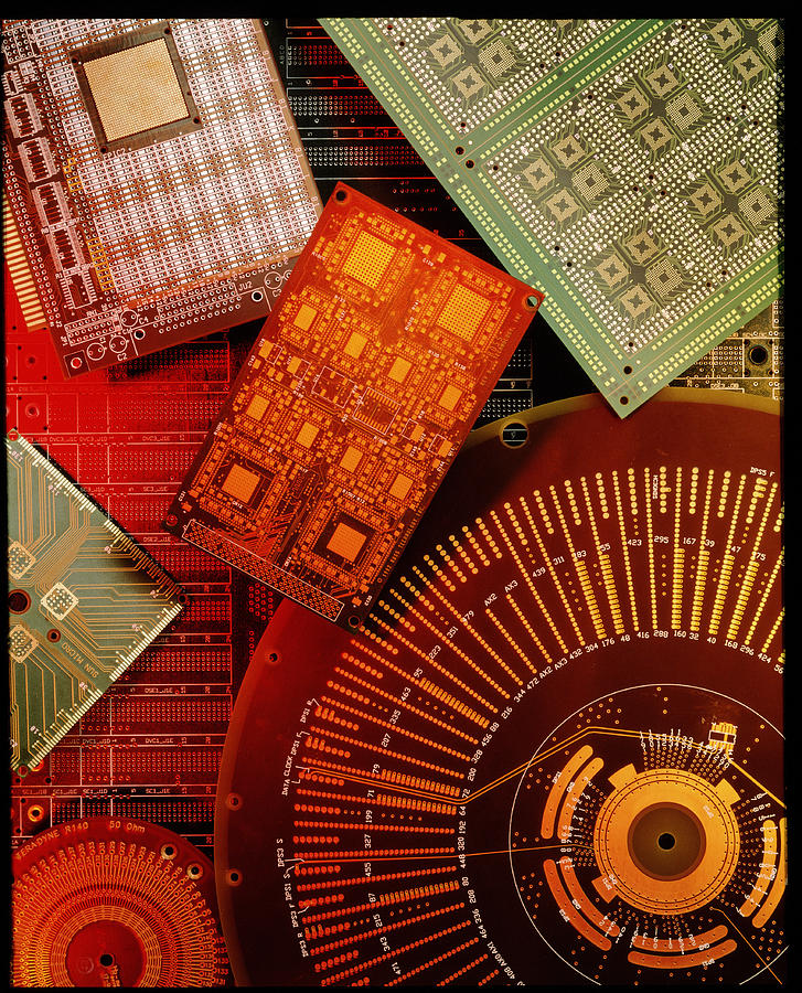 Circuit Boards Prior To Component Assembly Photograph by Ed Young/science Photo Library