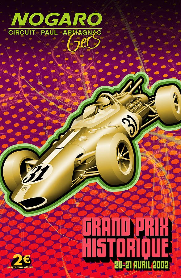 Circuit Paul Armagnac Nogaro Grand Prix Digital Art by Georgia Clare