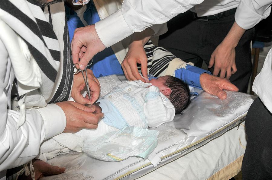 Baby Photograph - Circumcision - Brit Mila Ceremony by Photostock-israel.