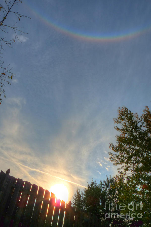 Circumzenithal Arc Rainbow Photograph by Deborah Smolinske