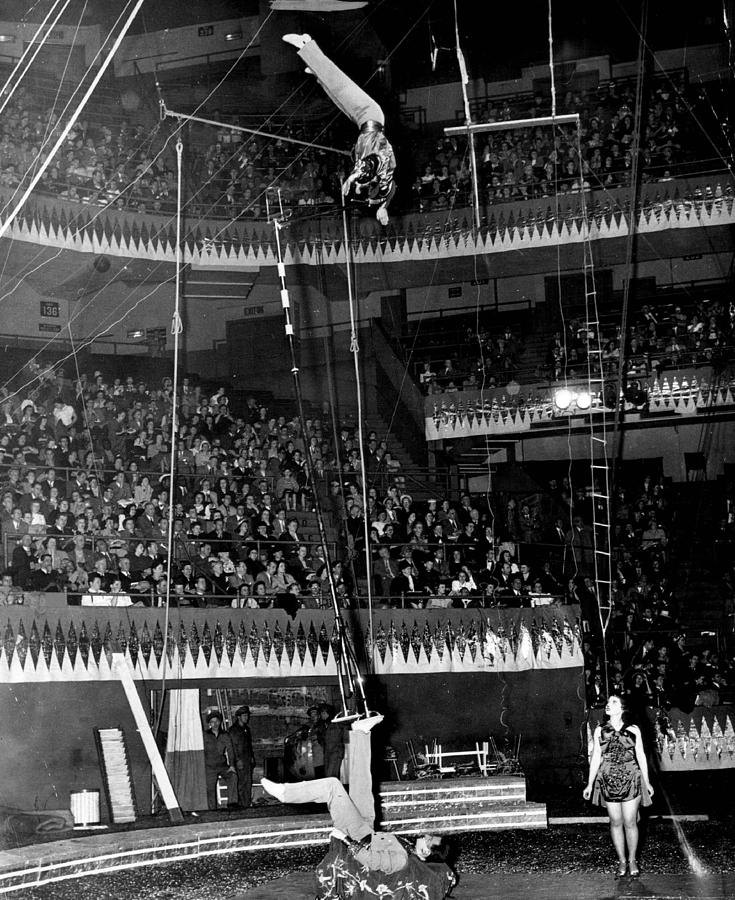 Vintage Photograph - Circus Acrobats by Retro Images Archive