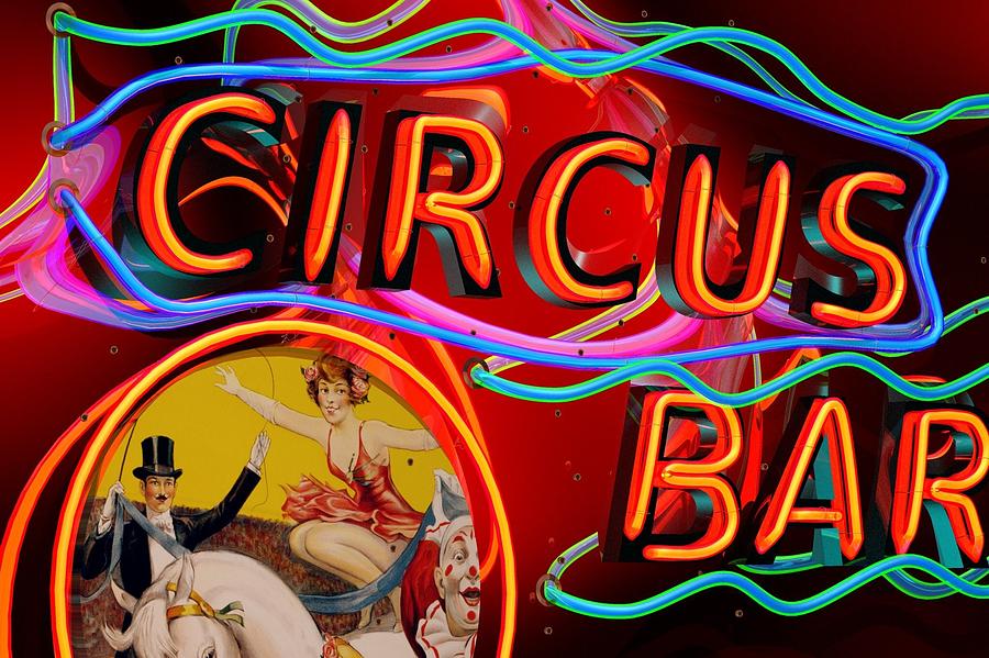 Landscape Digital Art - Circus Bar by Larry  Page