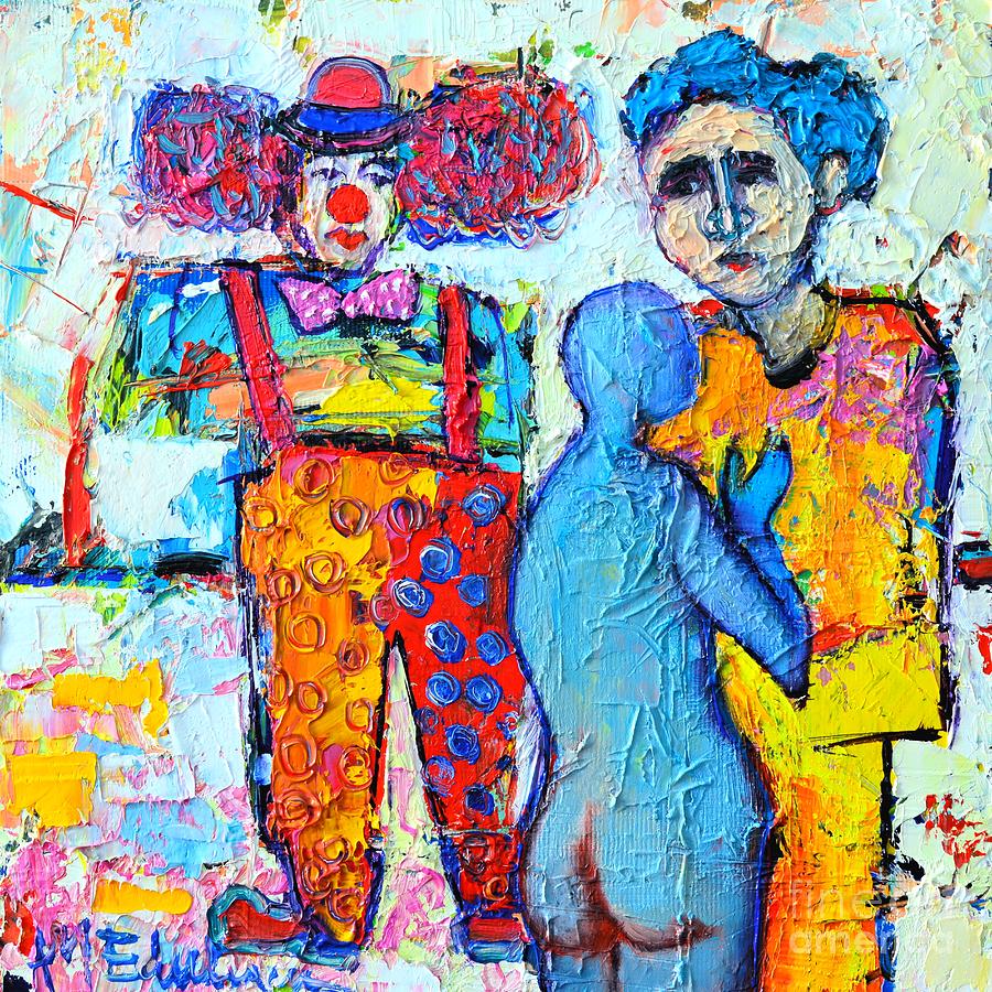 Nude Painting - Circus Confidential  by Ana Maria Edulescu