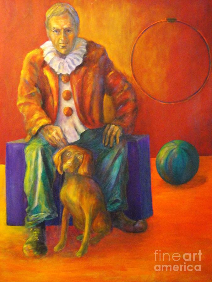 Dog Painting - Circus by Dagmar Helbig