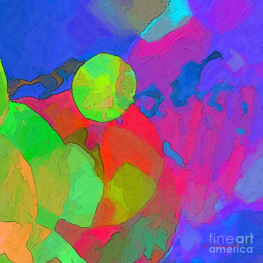 Abstract Digital Art - Circus Fantasy by Dee Flouton