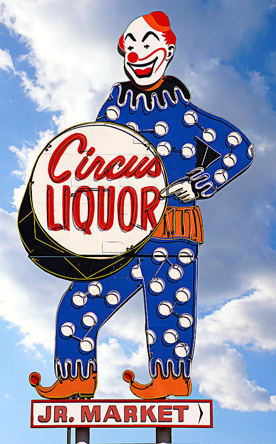 Vintage Photograph - Circus Liquor by Ron Regalado