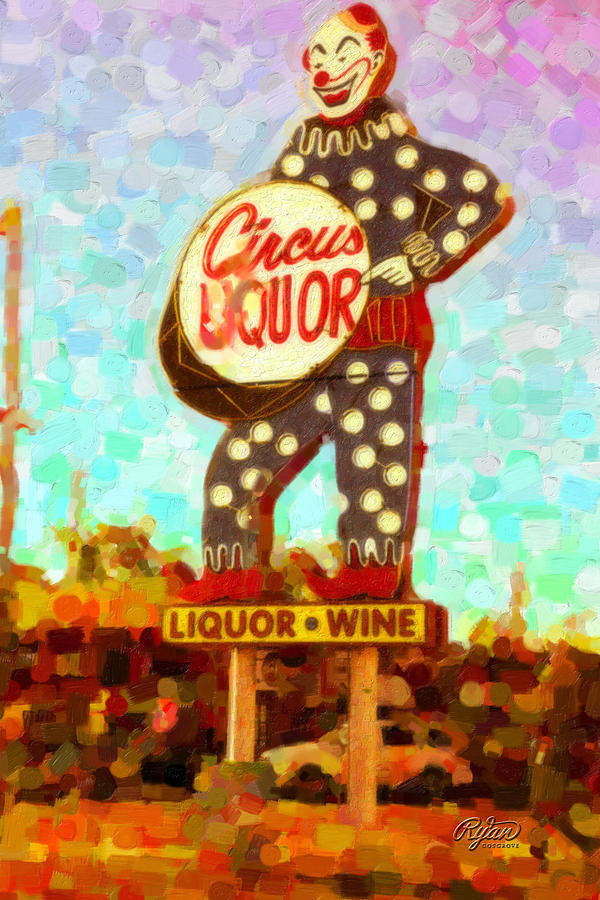 Hollywood Digital Art - Circus Liquor by Laura Orrico
