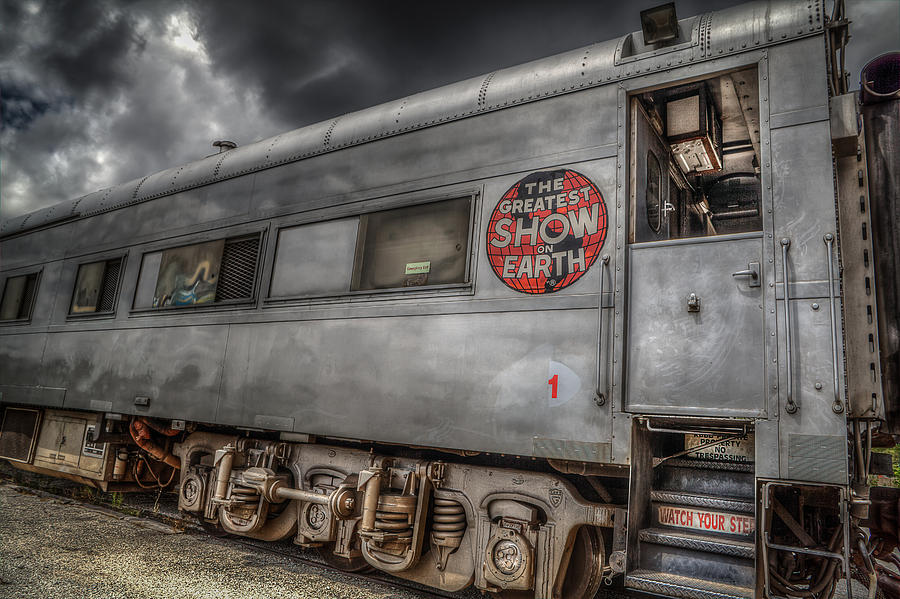 Train Photograph - Circus Train by Ray Congrove