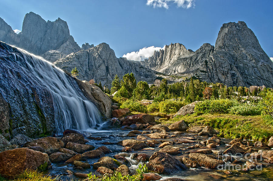 Waterfall Photograph - Cirque of the Towers by Summer Jasmine