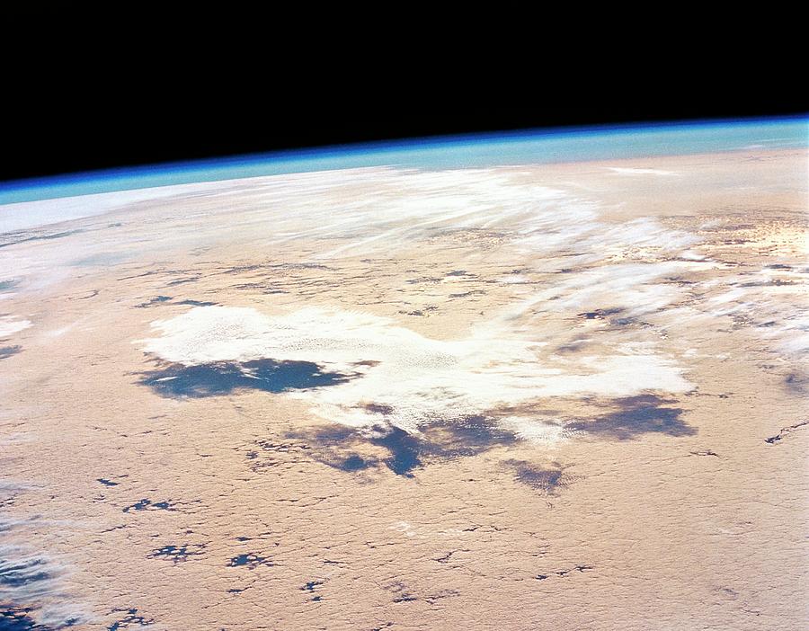 Cirrus And Stratus Clouds Seen From Space Shuttle Photograph by Nasa/science Photo Library