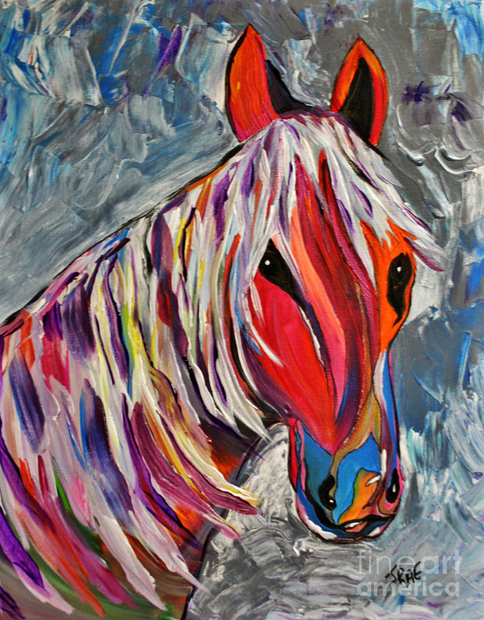 Cisco Abstract Horse Painting