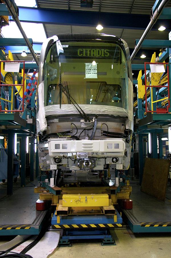 Citadis Tram On Its Assembly Line Photograph by Andrew Wheeler
