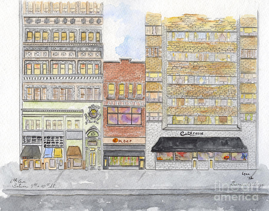 Citerella - Greenwich Village Painting by AFineLyne