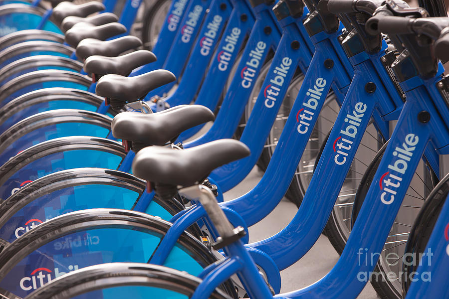 New York City Photograph - Citi Bike Bicycles I by Clarence Holmes
