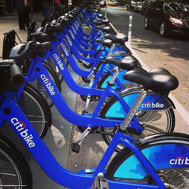 New York City Photograph - Citibikes Outside School ! by Divi Ghosh