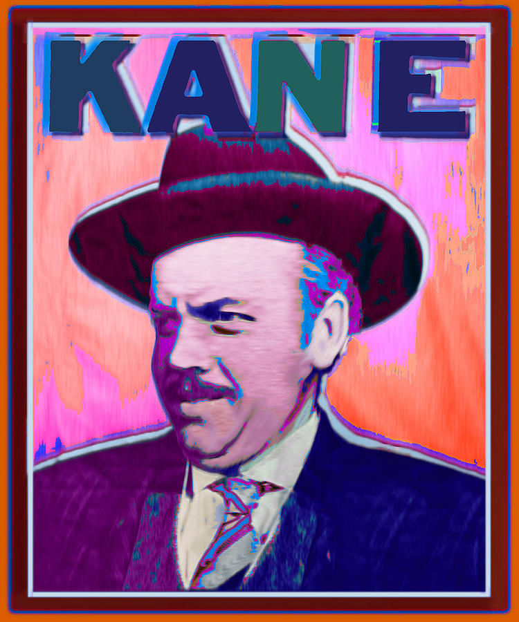 Citizen Kane Orson Welles Campaign Poster Color Painting by Tony Rubino