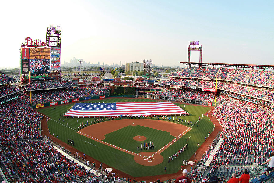 Citizens Bank Park Patriotic Photograph by Bryan Maransky - Fine Art ...