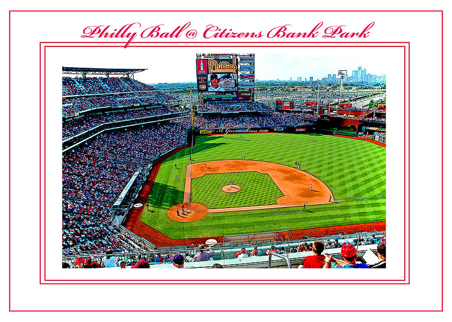 Citizens Bank Park Phillies Baseball Poster Image Photograph by A Macarthur Gurmankin