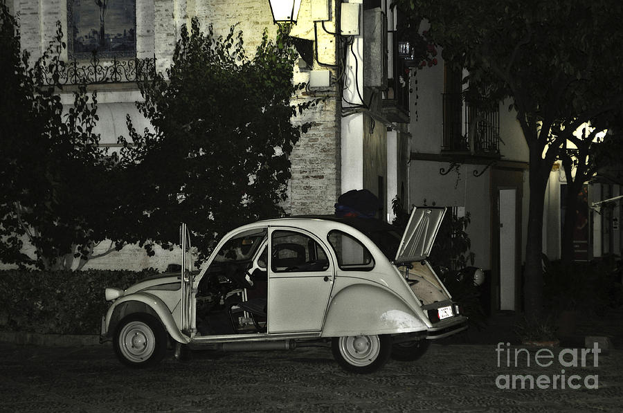 Citroen at Night Photograph by Mary Machare