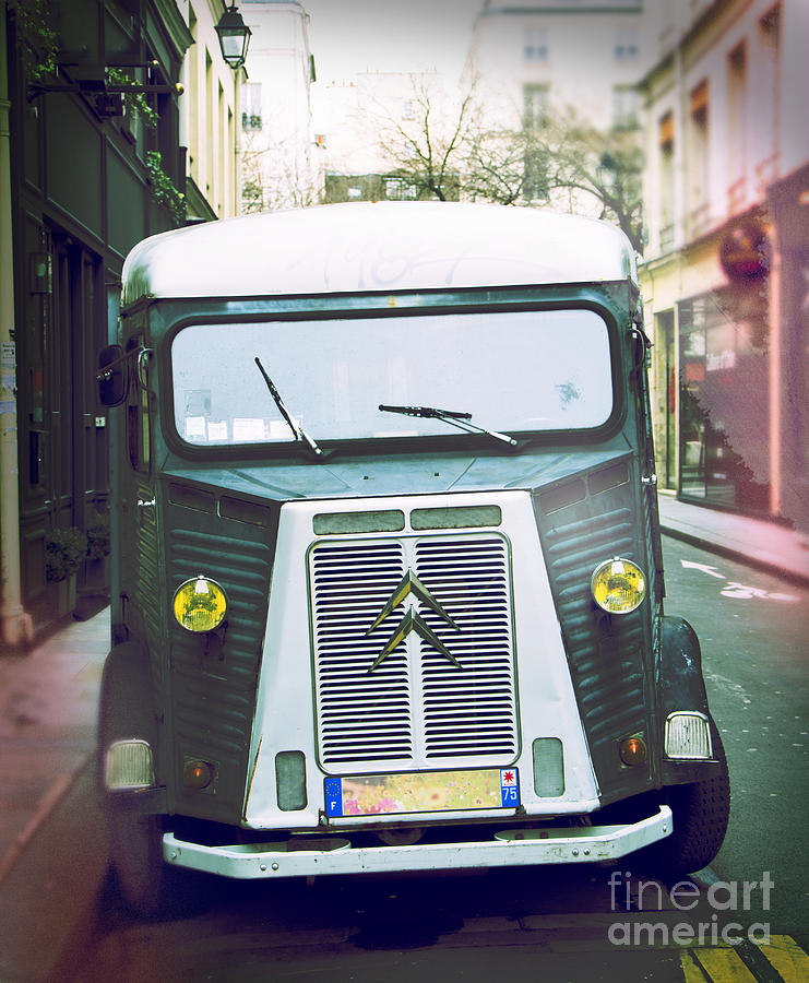 Citroen H Van parked retro-style Photograph by Perry Van Munster