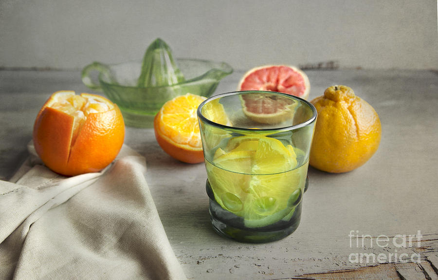 Still Life Photograph - Citrus fresh by Elena Nosyreva