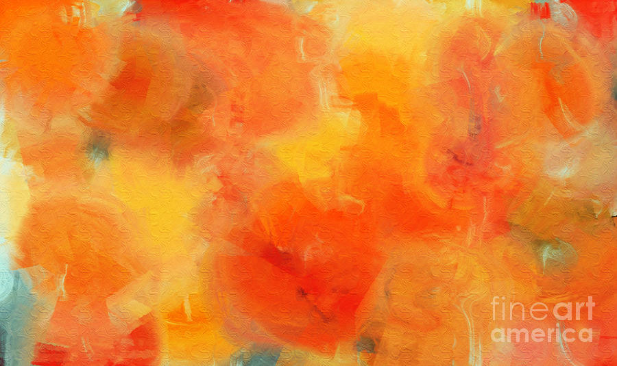 Citrus Passion - Abstract - Digital Painting Digital Art by Andee Design