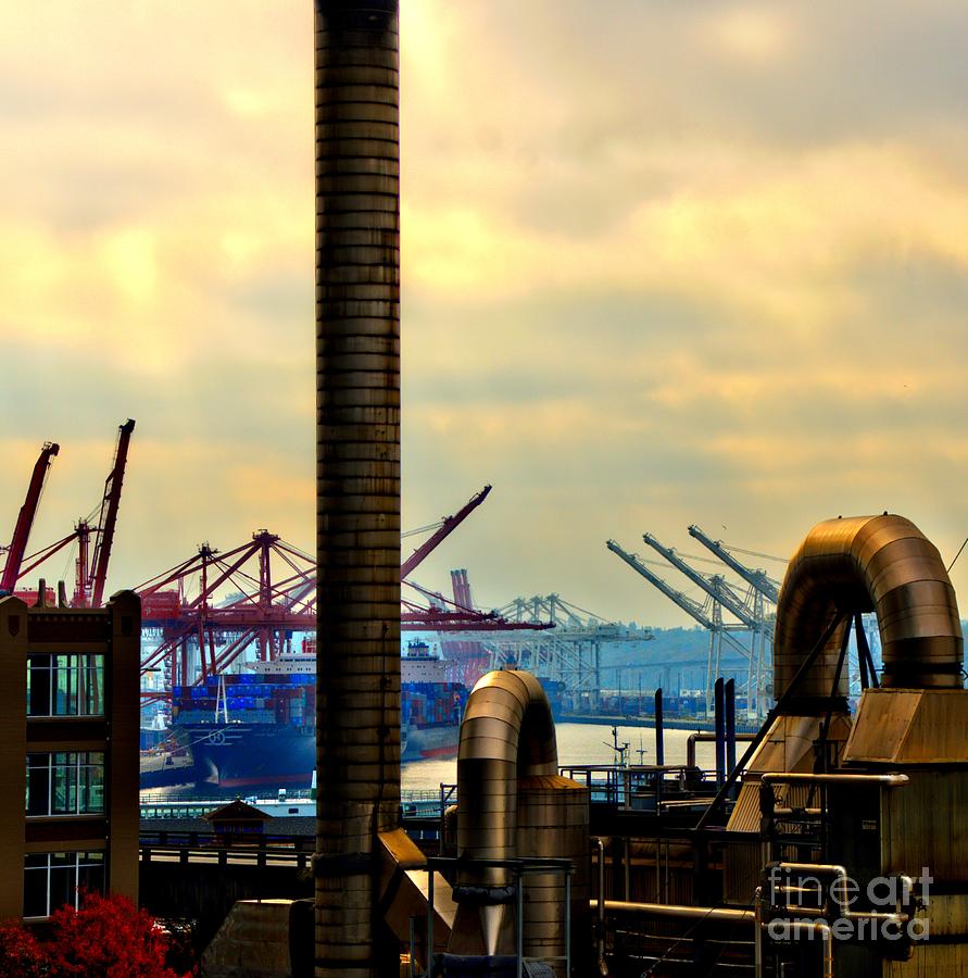 Port City Abstract 4 Photograph by Newel Hunter