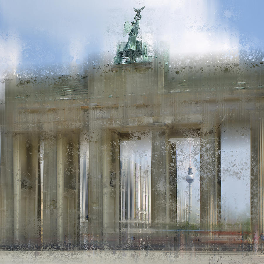 Berlin Photograph - City-Art BERLIN Brandenburg Gate by Melanie Viola