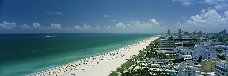 City At The Beachfront, South Beach Photograph by Panoramic Images
