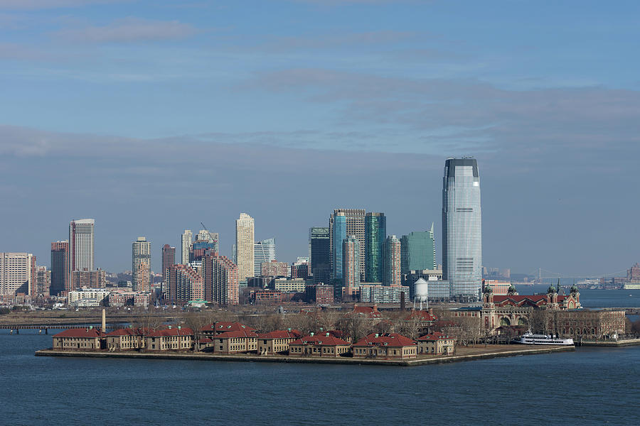 City At The Waterfront, Ellis Island Photograph by Panoramic Images
