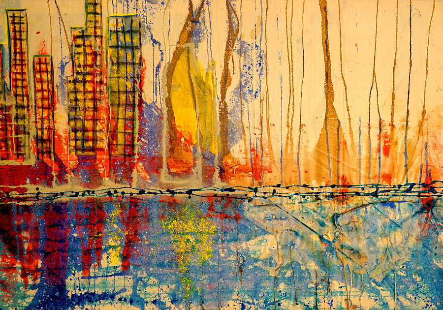 City by the Sea Painting by Giorgio Tuscani