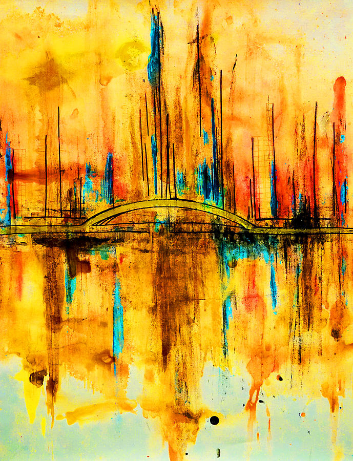 City by the Sea V Painting by Giorgio Tuscani