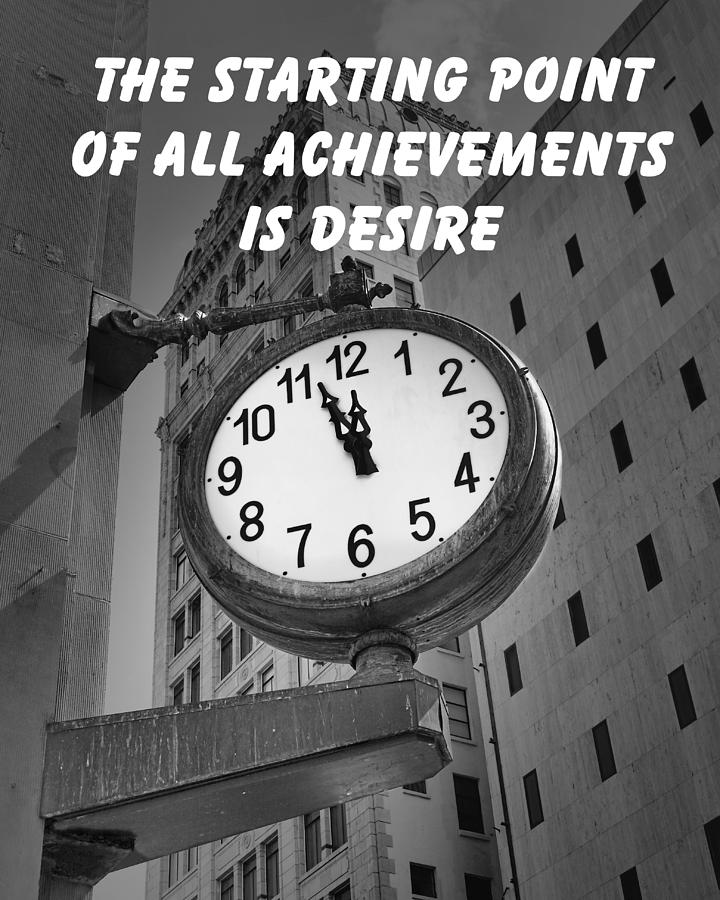 City Clock quote-1 Photograph by Rudy Umans