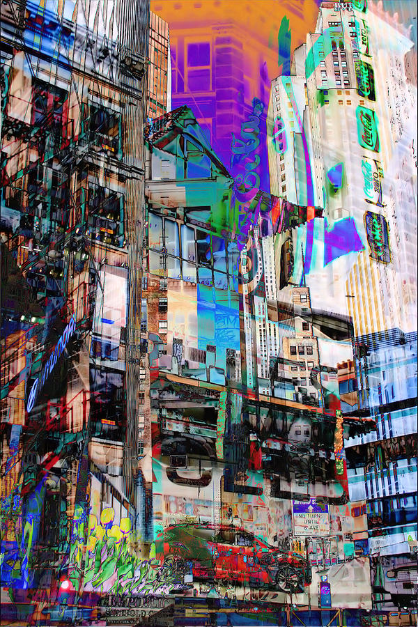City Colors Digital Art by Katherine Erickson