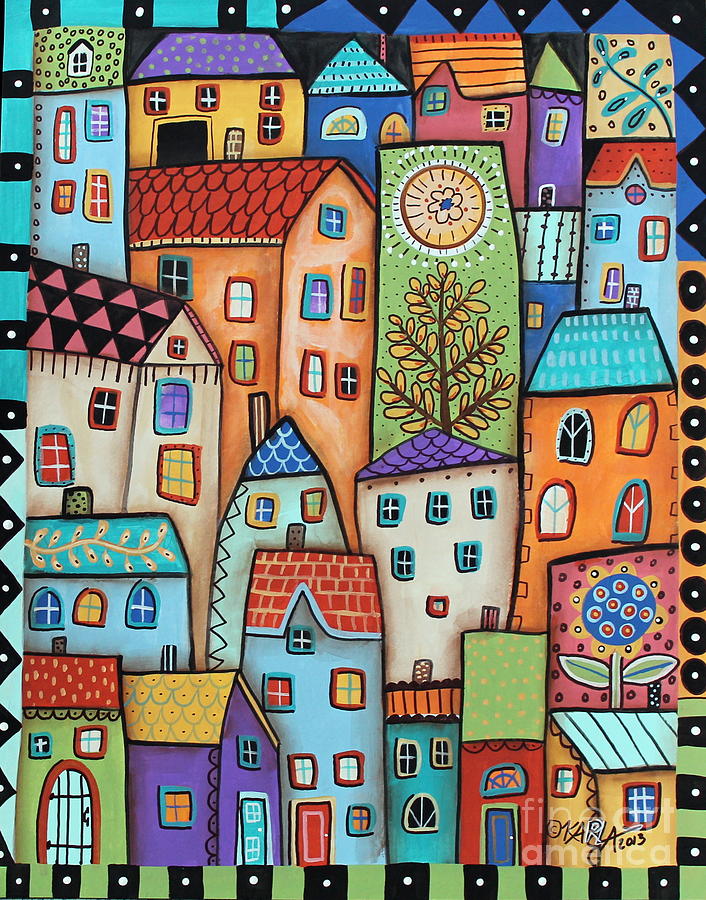 Abstract Painting - City Digs by Karla Gerard