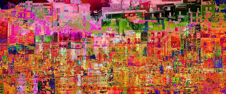 City Digital Art - City Dusk Cityscape by Mary Clanahan City Digital Art - City Dusk Cityscape by Mary Clanahan