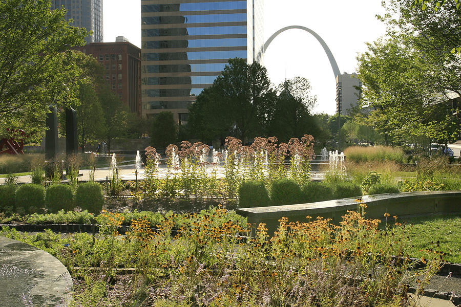 City Gardens and the Arch Photograph by Garry McMichael