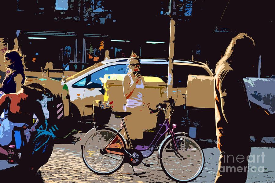 Bike Photograph - City girl by Martin Hristov
