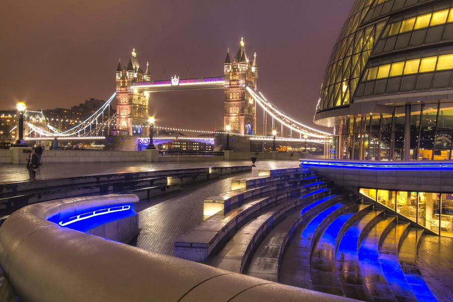 City Hall and Tower Bridge Photograph by David French - Fine Art America