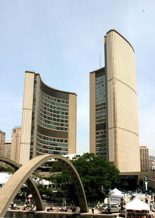 City Hall Canada Day Photograph by Hugh McClean - Pixels