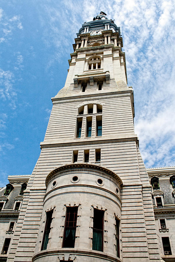 City Hall Clock Tower   Photograph by Kristia Adams