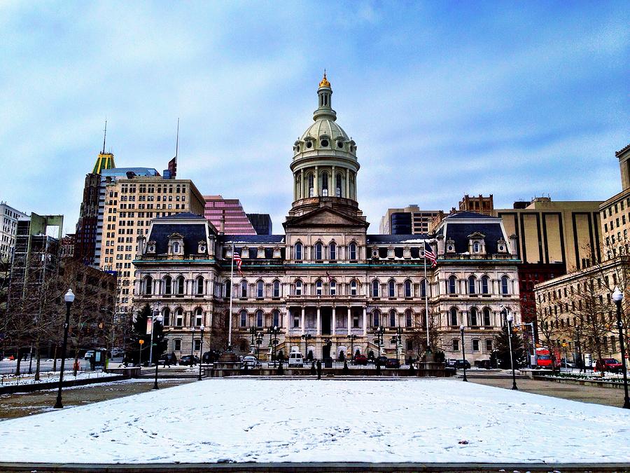 City Hall in Baltimore Photograph by Chris Montcalmo