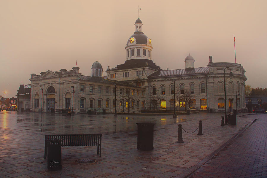 Architecture Photograph - City Hall Kingston Oct 30 2013 by Jim Vance