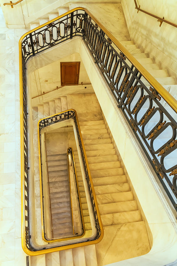 City Hall Stairway Photograph by Jonathan Nguyen